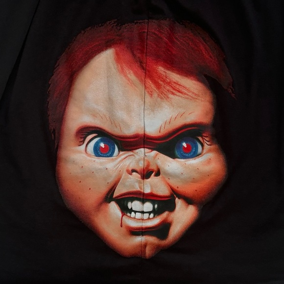 CHUCKY Graphic Tee Short Sleeve Black Mens XL - Picture 5 of 8